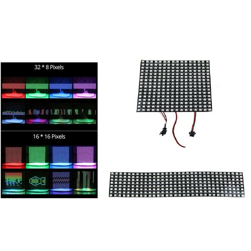 16X16 SK6812 WS2812B Addressable Flexible LED Panel Pixels Screen Digital PixeZ1