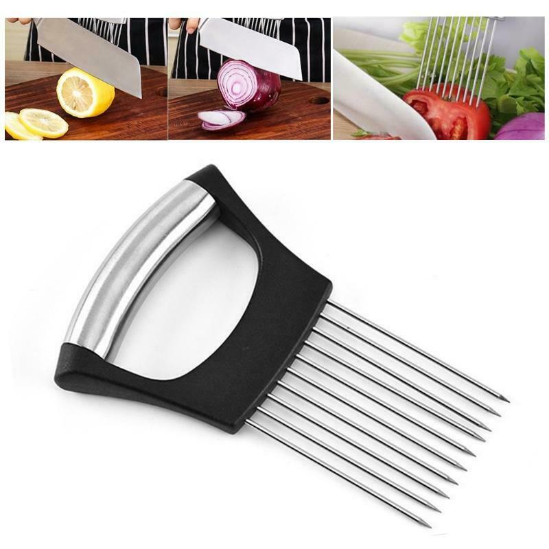 Multipurpose Food Slicer Assistant Cutting Onion Insert Device Manual Vegetable