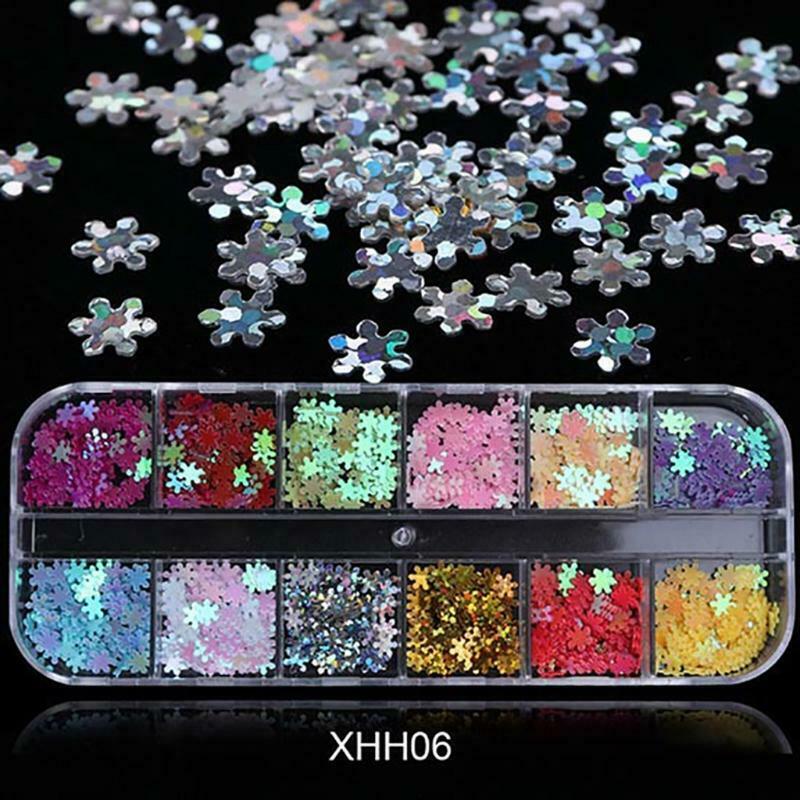 Glitter Snow Fireworks Christmas Foils Transfer Nail Supply Nail Decorations
