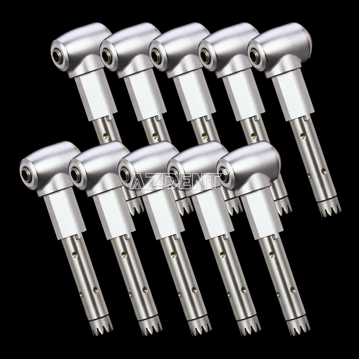 20 PCS Dental Head 1:1 Push Button Inner Spray Contra Angle Low Speed Handpiece