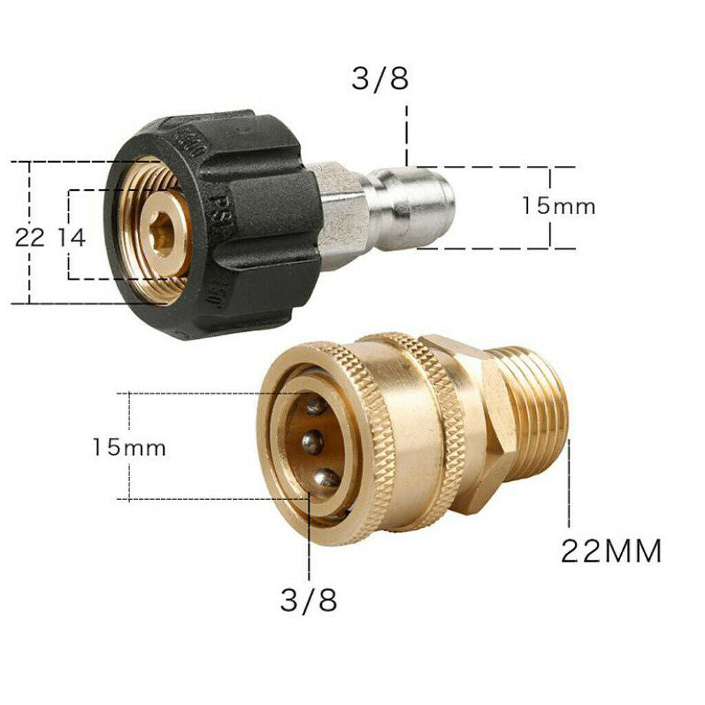 Pressure Washer Fittings Power Washer Coupler 3/4'' Quick Connect 5000PSI