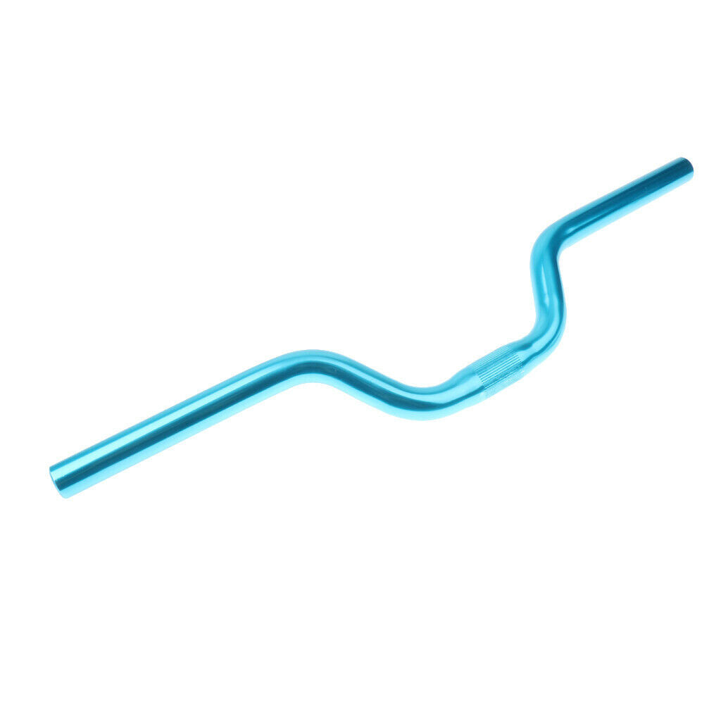 Alloy Mountain Bike Cycling Fixed Gear Riser Handlebars 25.4mm 52cm Blue