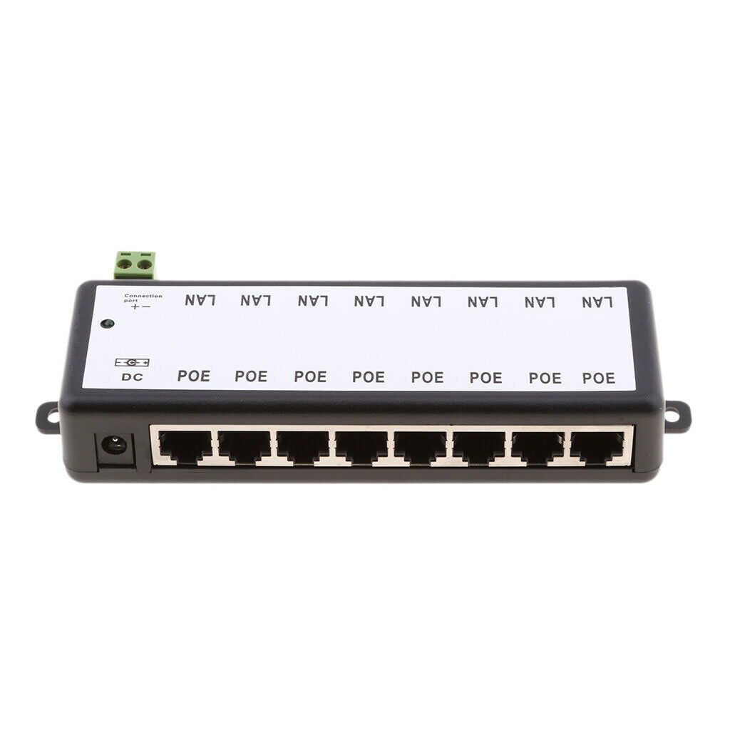 Multi Port Power Over Ethernet PoE Injector Passive Power Supply Module