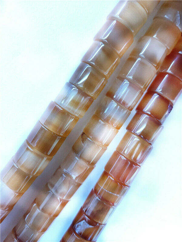 1 Strand 10x10mm Brown Red Agate Heishi Disc DIY Spacer Beads 15.5inch HH8530