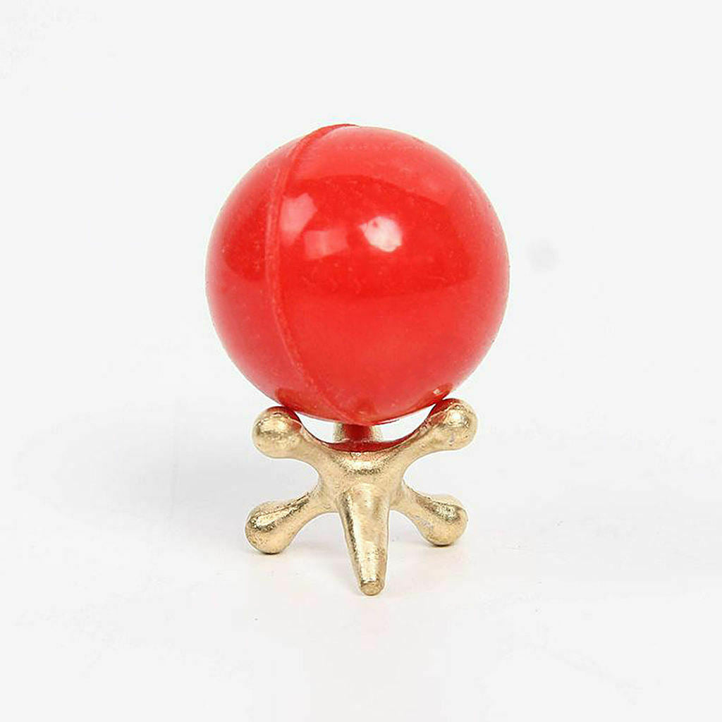 10PCS Metal Jacks Game w/ Bouncy Ball Fivestones Set Classic Party Toys