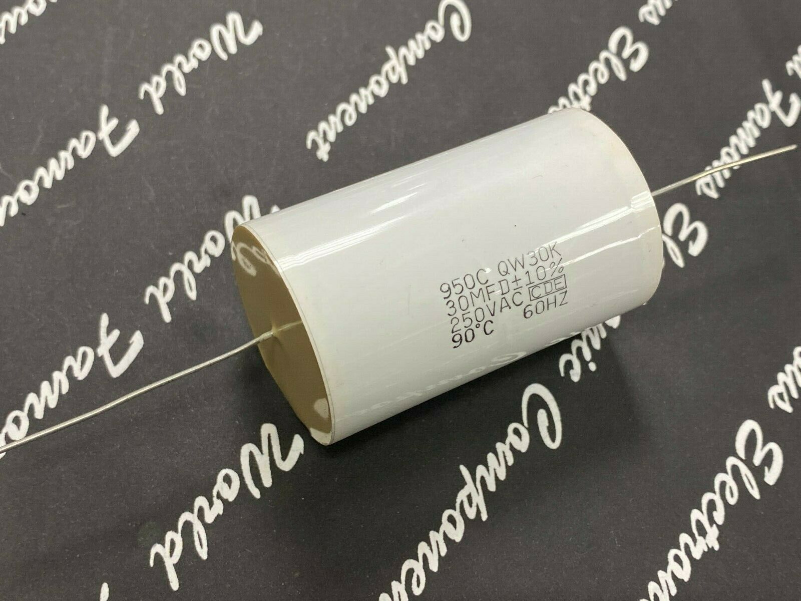 1pcs-CDE 950 30uF 250V(ac) 10% 950CQW30K Polypropylene Axial Film Capacitor