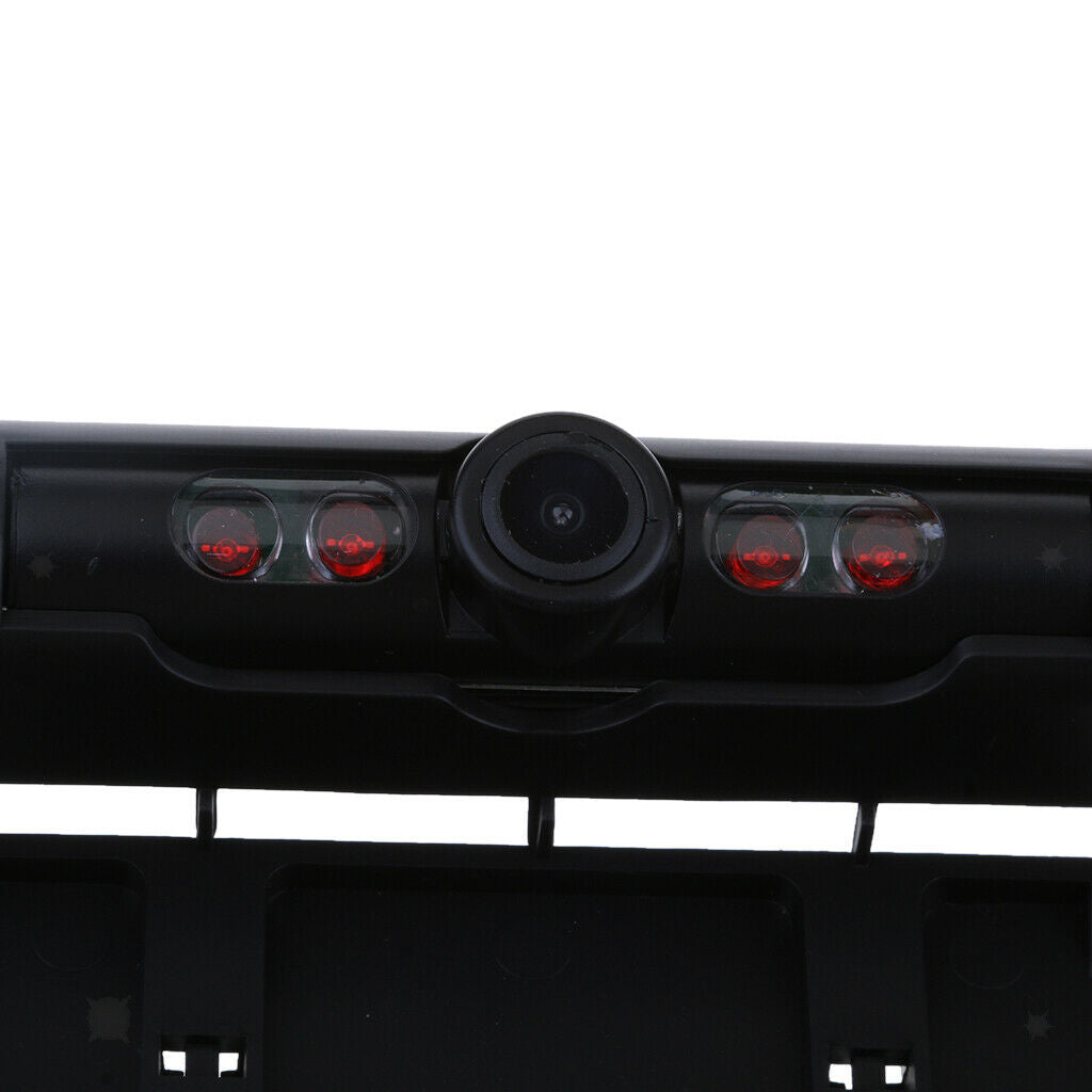 170° Rearview EU License Frame Backup Camera with 4 LED Light Night Vision