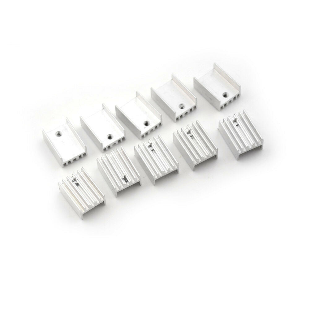 10x Aluminum Heatsink Heat Sink Sets for TO-220 Transistor 20x15x10mm gtJ Tt