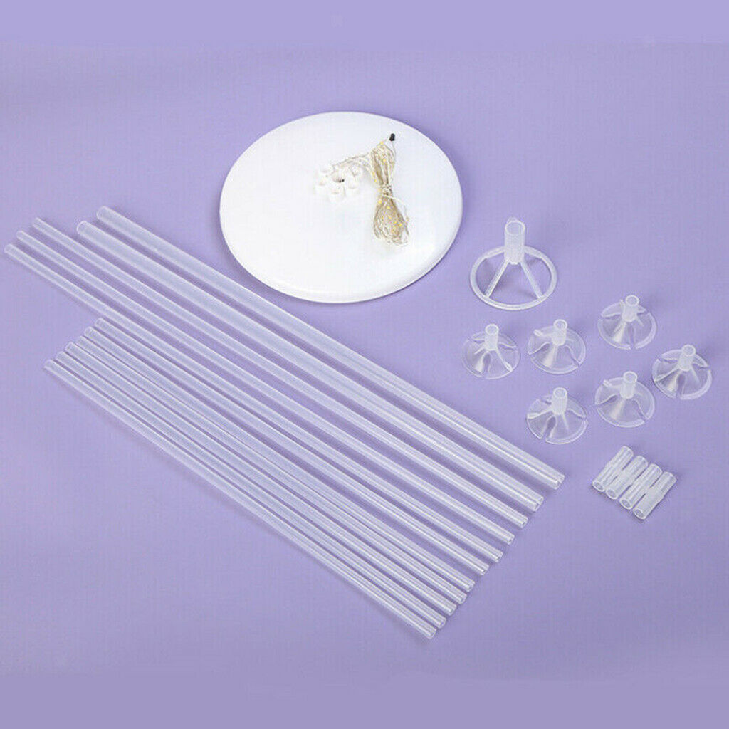 LED Balloon Holder 7 Sticks Decor Birthday Party Baby Shower Tabletop Accs
