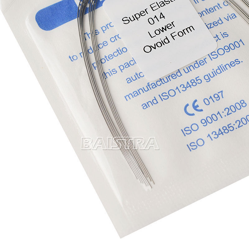 50 Bags Dental Ortho Arch Wires Super Elastic Niti Round 014 Lower Ovoid AZDENT