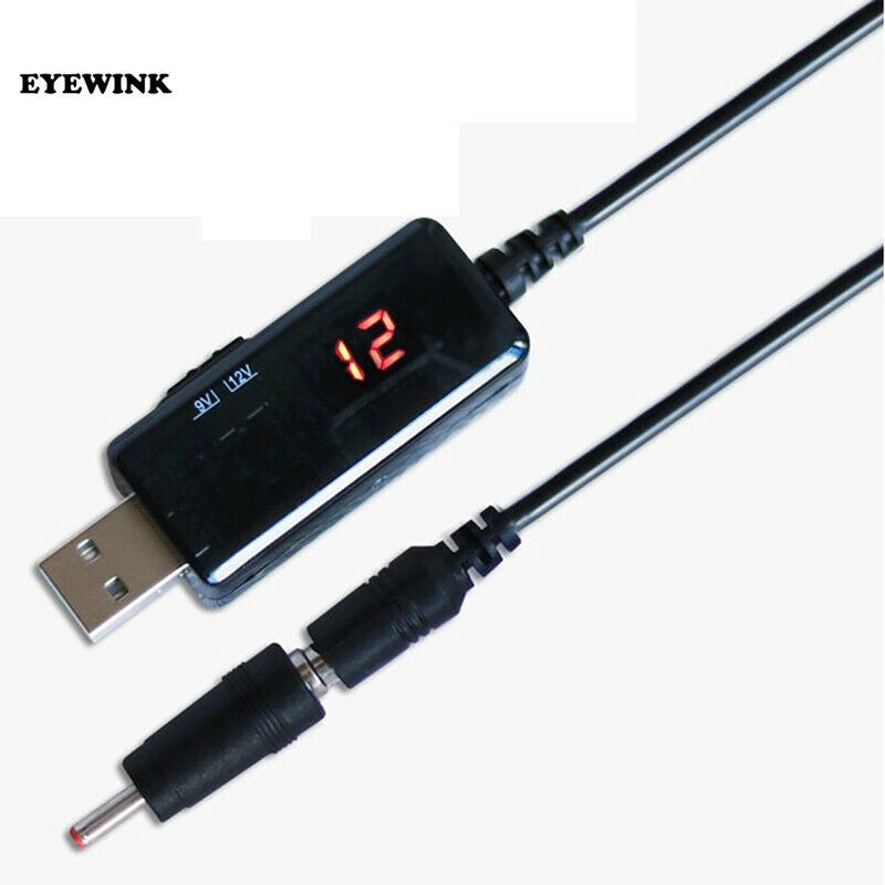 USB Boost Converter DC 5V to 9V 12V USB Step-up Converter Cable + ConnectorB TL