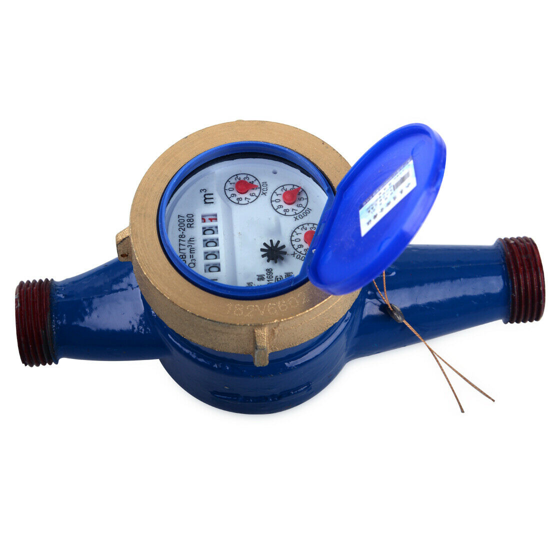 3/4" 20MM Heavy Duty Garden Irrigation Water Flow Measuring Meter Counter An