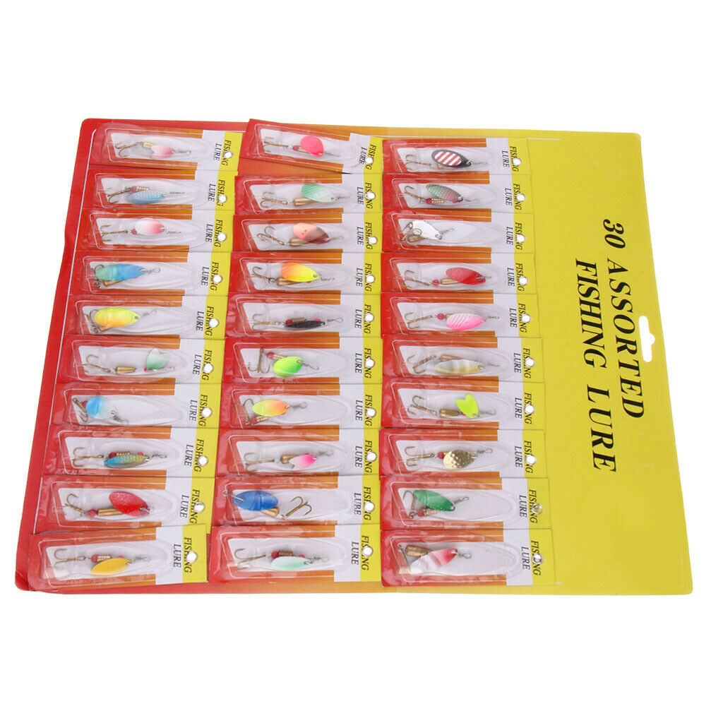 30x   Multicolor   Spinners   Baits   Spinnerbait   Fishing   Lures   Artificial