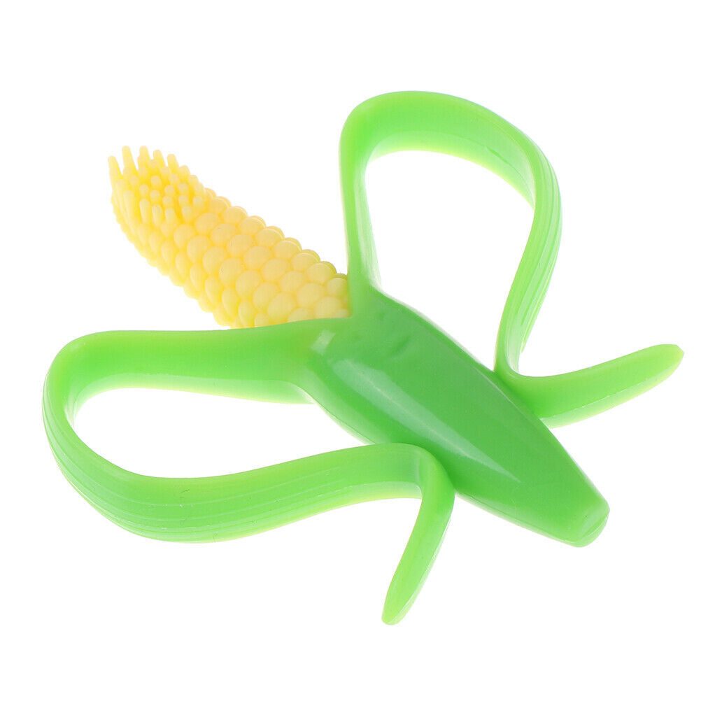 Baby Silicone Teether Training Toothbrush Corn Teething Chew for Infant Chewi Tt