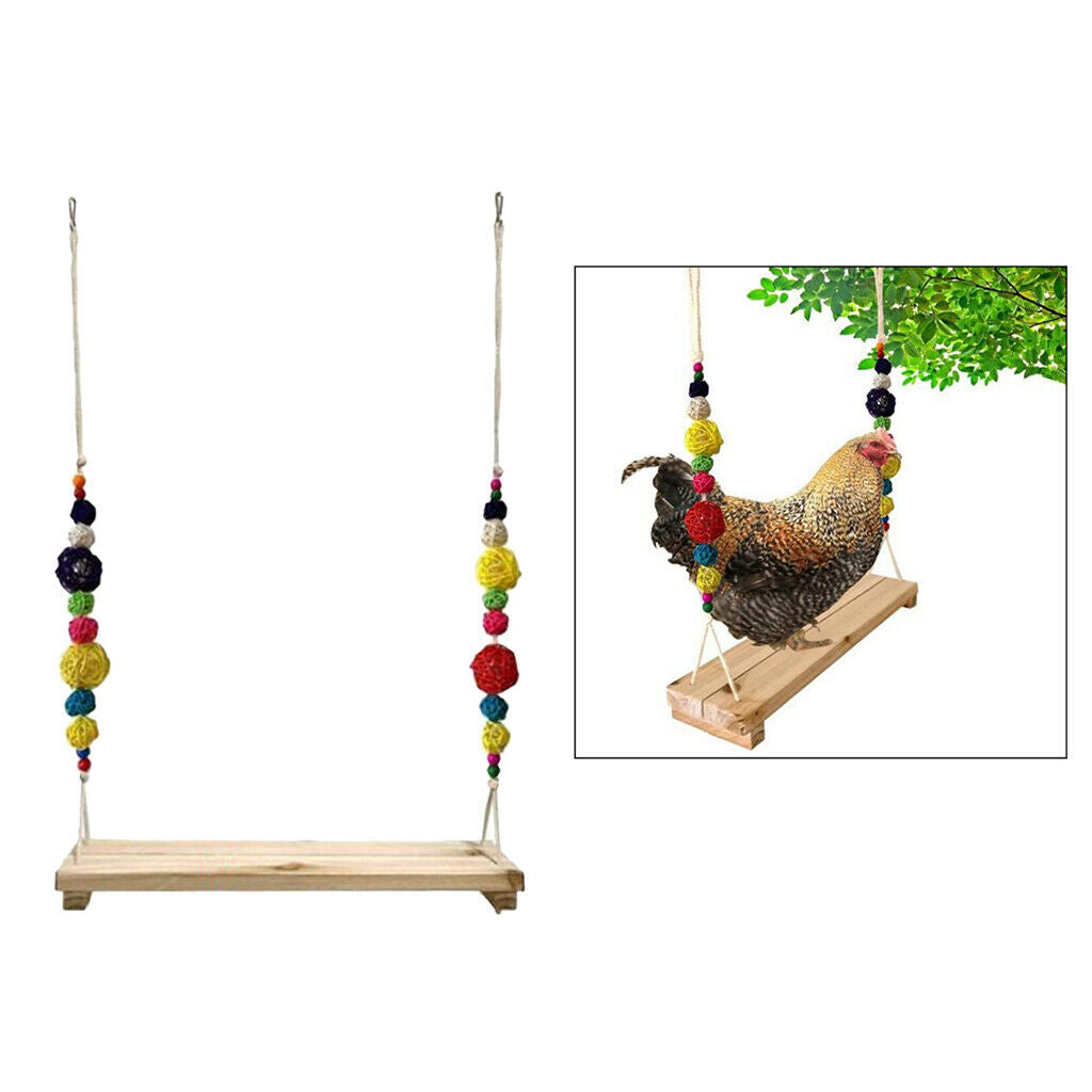 Chicken Swing Perch for Chicken Hens Large Birds Macaws Finches Parakeet