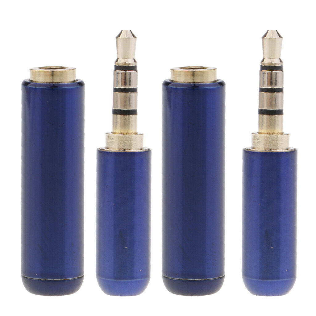 2x 3.5mm 1/8 "Male Adapters with Female Solder A / V Connector Portable Audio