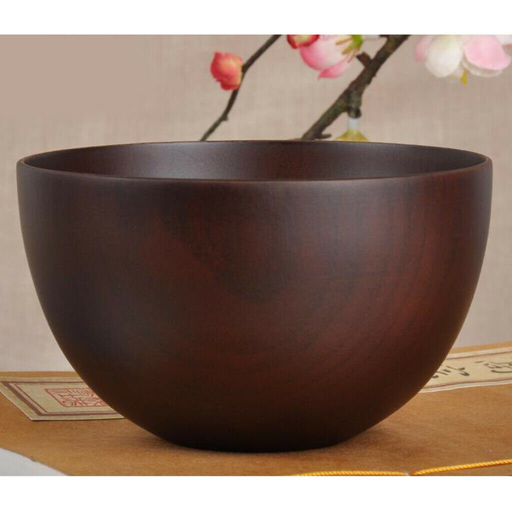 2x Large Natural Wooden Bowl of Rice Noodles
