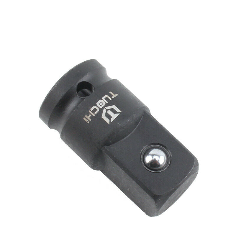 6Pcs Pneumatic 1-3/4-1/2-3/8-1/4 Vanadium Steel 50BV30 Sleeve Hand Tool Adapters