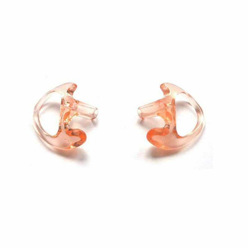 3.5mm Police Listen Only Acoustic Tube Earpiece with One Pair Medium Earmolds F8