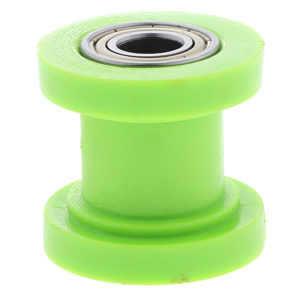Motorcycle 10mm Chain Roller Pulley Tensioner Wheel Guide for Car Blue+Green