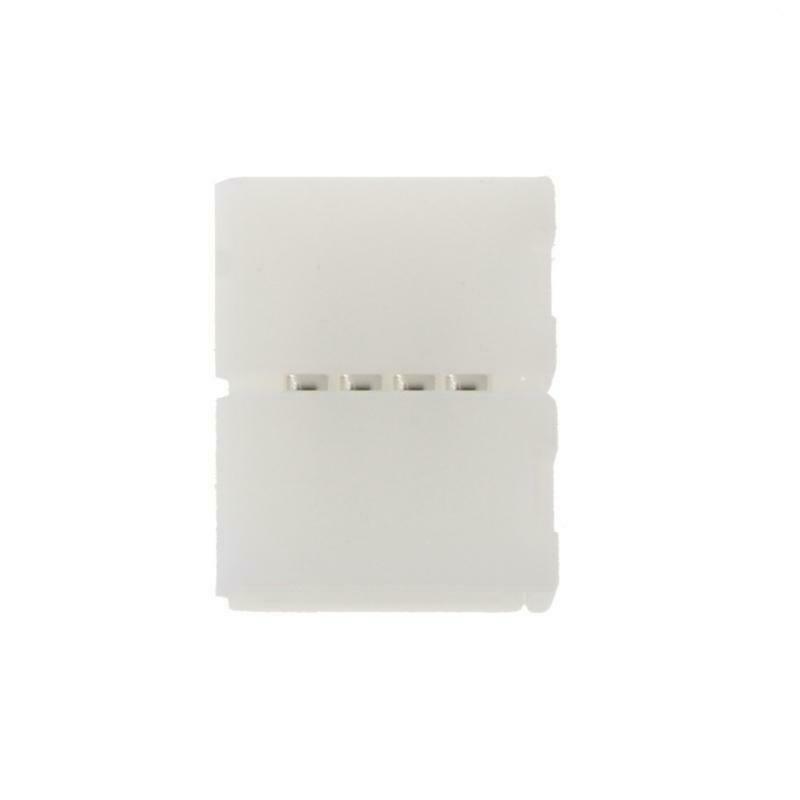 Solderless Clip-on Coupler Connector 4 Pin 10mm For 5050 RGB LED Strip Light