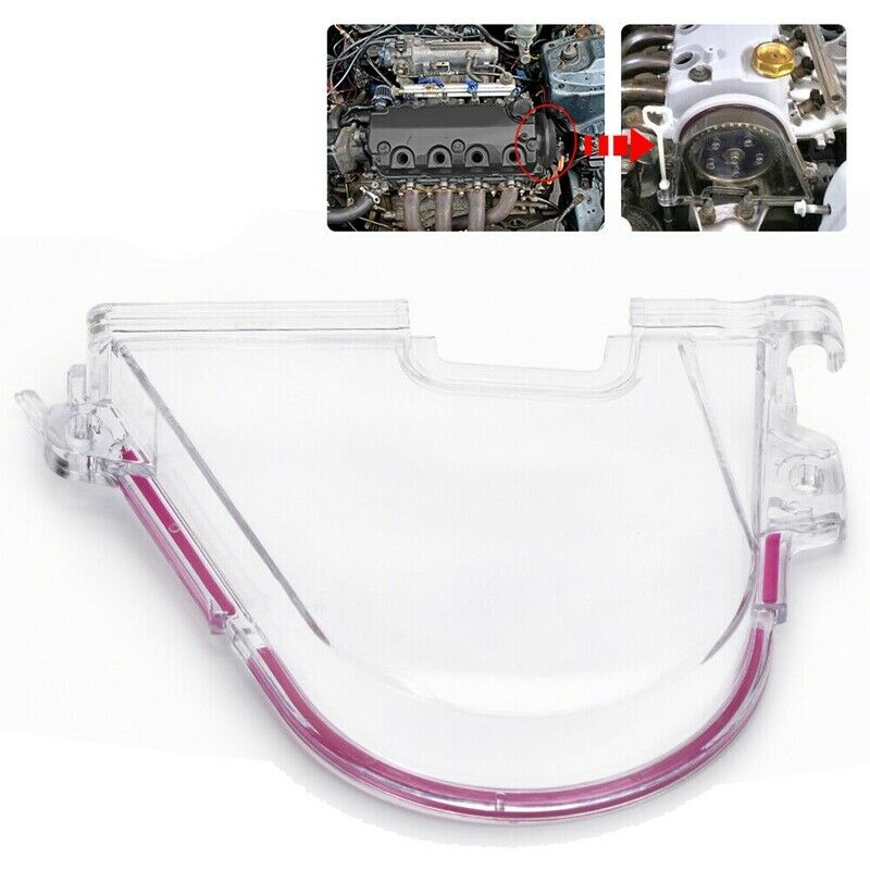 for  CIVIC 96-00 EK EG D15 D16 Engine Clear Cam Gear Timing Belt Cover TurboT7S3