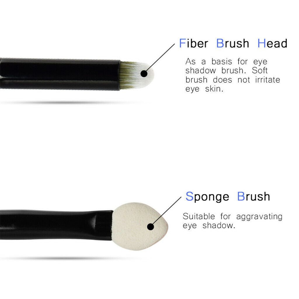 1x Double Ended Make Up Eye Shadow Sponge Brush Eyeliner Stick Applicator