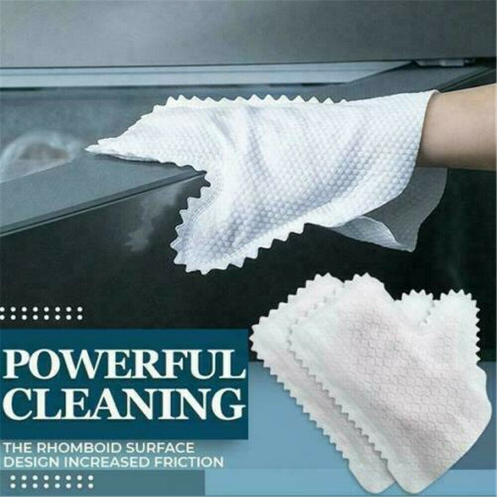 10pcs/bag Home Fish Scale Cleaning Duster Gloves Disposable Non-woven
