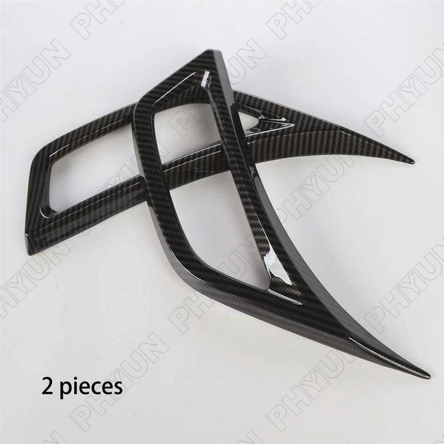 For 2020-21 Jeep Gladiator JT Leaf Plate Air Inlet Trim Cover Carbon Fiber Look