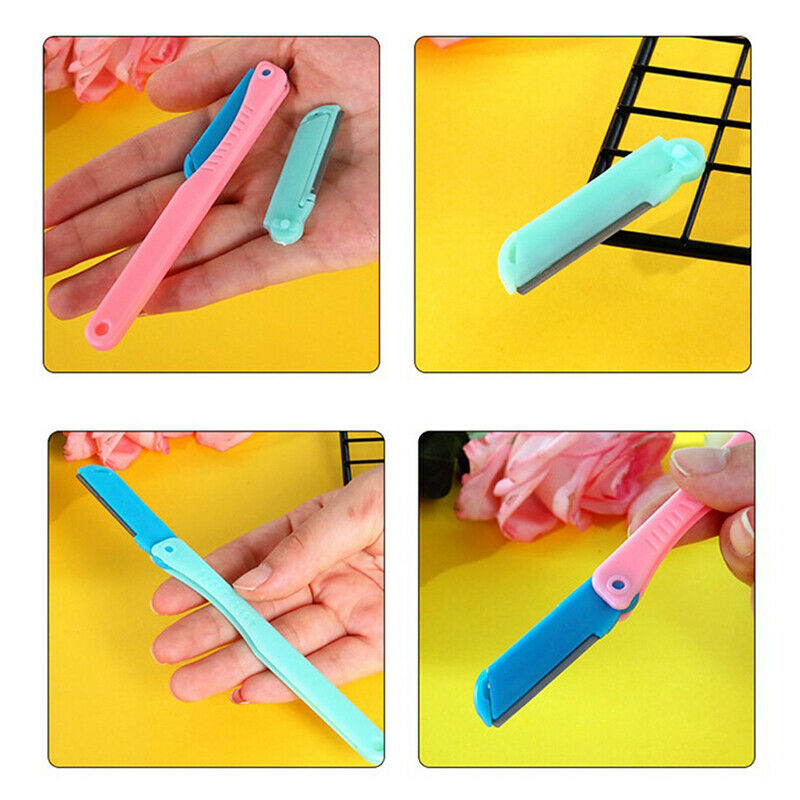 Portable Blade Eyebrow Trimmer Set Women Facial Blade Face Razor Shaver B.l8