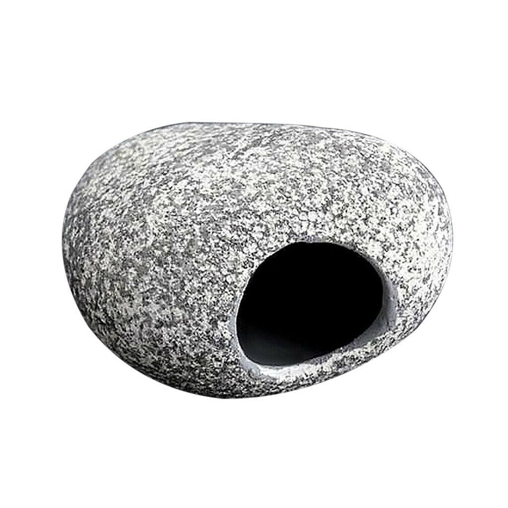 Aquarium Ornament Fish Tank Underwater Stone Breeding Cave Reptile Crawl Log