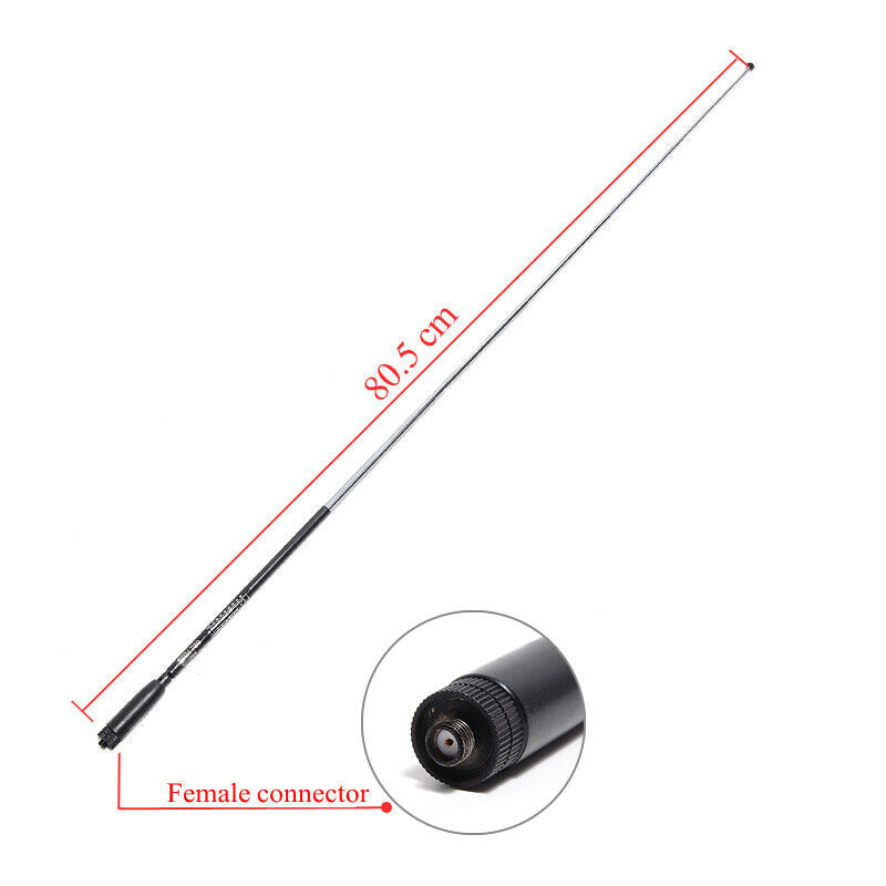 SRH789 SMA-Female 95MHz~1100MHz Dual Band Telescopic Antenna for BaoFeng UV-5R