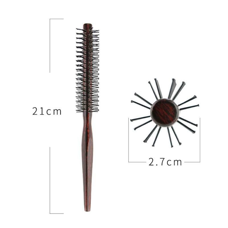 Nylon Round Hair Brush Anti-Static Comb Hairdressing Blow Drying to Style Tool