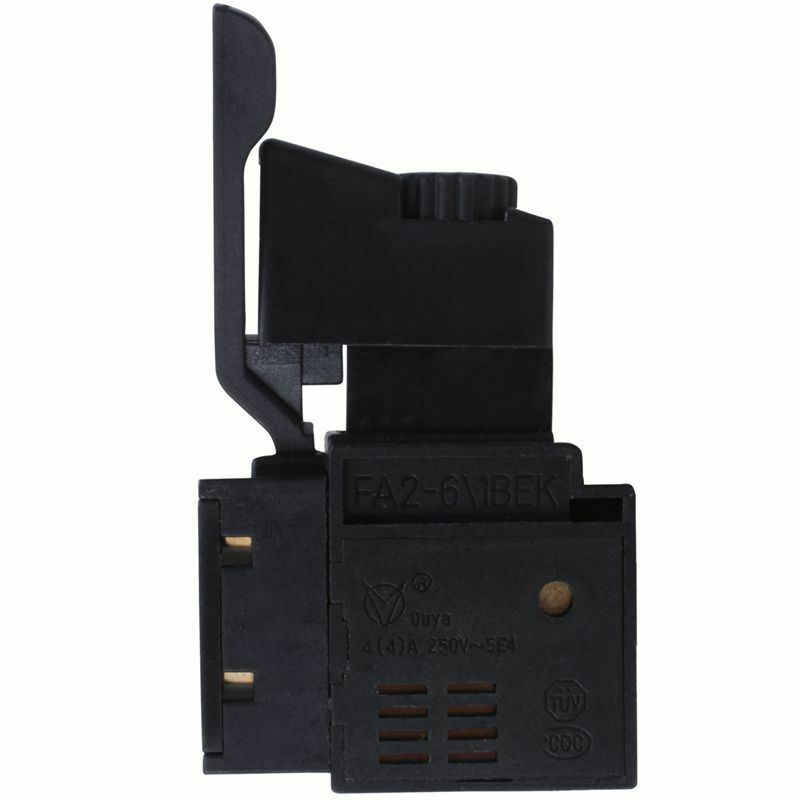 FA2-6/1BEK SPST Lock on Power Tool Trigger Button Switch Black E9B4B4