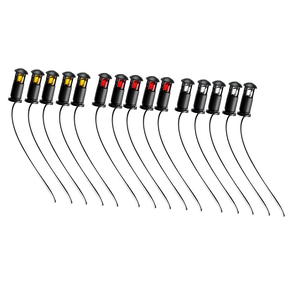 10 Pieces Train Railway Lawn Lamp Light Street Park Grassland Scenery Layout