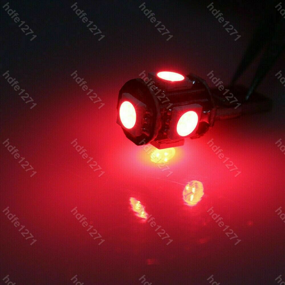 11PCS Red T10 31mm Map Dome license plate LED Lights Interior Package