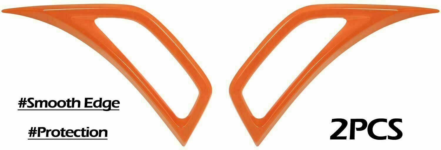 Car Leaf Plate Air Inlet Vent Trim Cover Orange For Jeep Wrangler JL 2018-2020