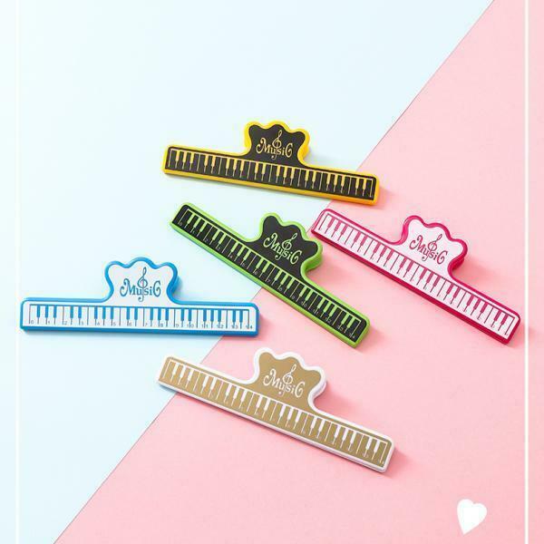 5pcs Music Note Holder Page Clip for Music Sheet Book Instrument Parts Piano