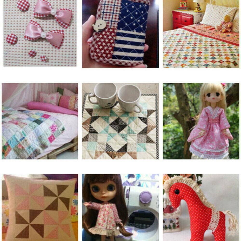 100 Pcs Assorted 10cm*10cm Bundle Quilt Quilting Cotton Fabric DIY Sewing NEW