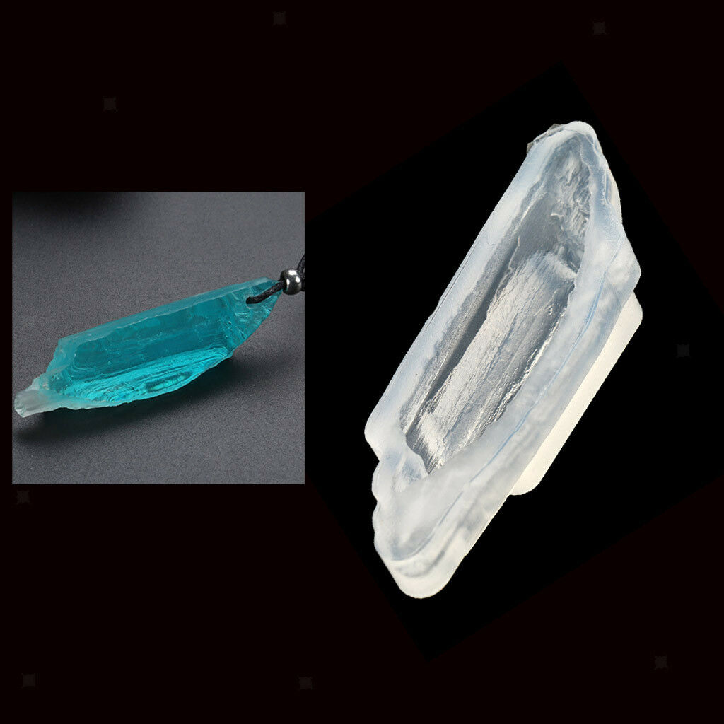 Natural Wood Silicone Pendant Jewelry Making Mould DIY Crystal Ornament #2