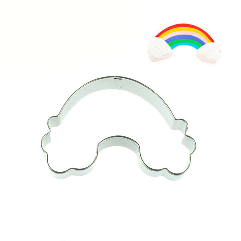 Rainbow Shape Cookie Cutter Stainless Steel Fondant Mold Cake Decorating Tool Re