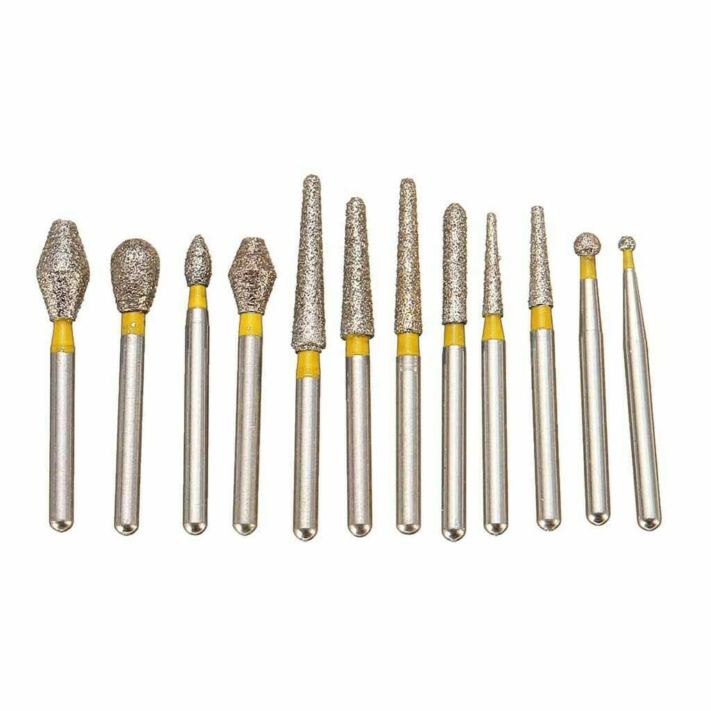 Pack of 100 Stainless Steel Anti-rust Nail Drill Bit Electric Manicure Bits