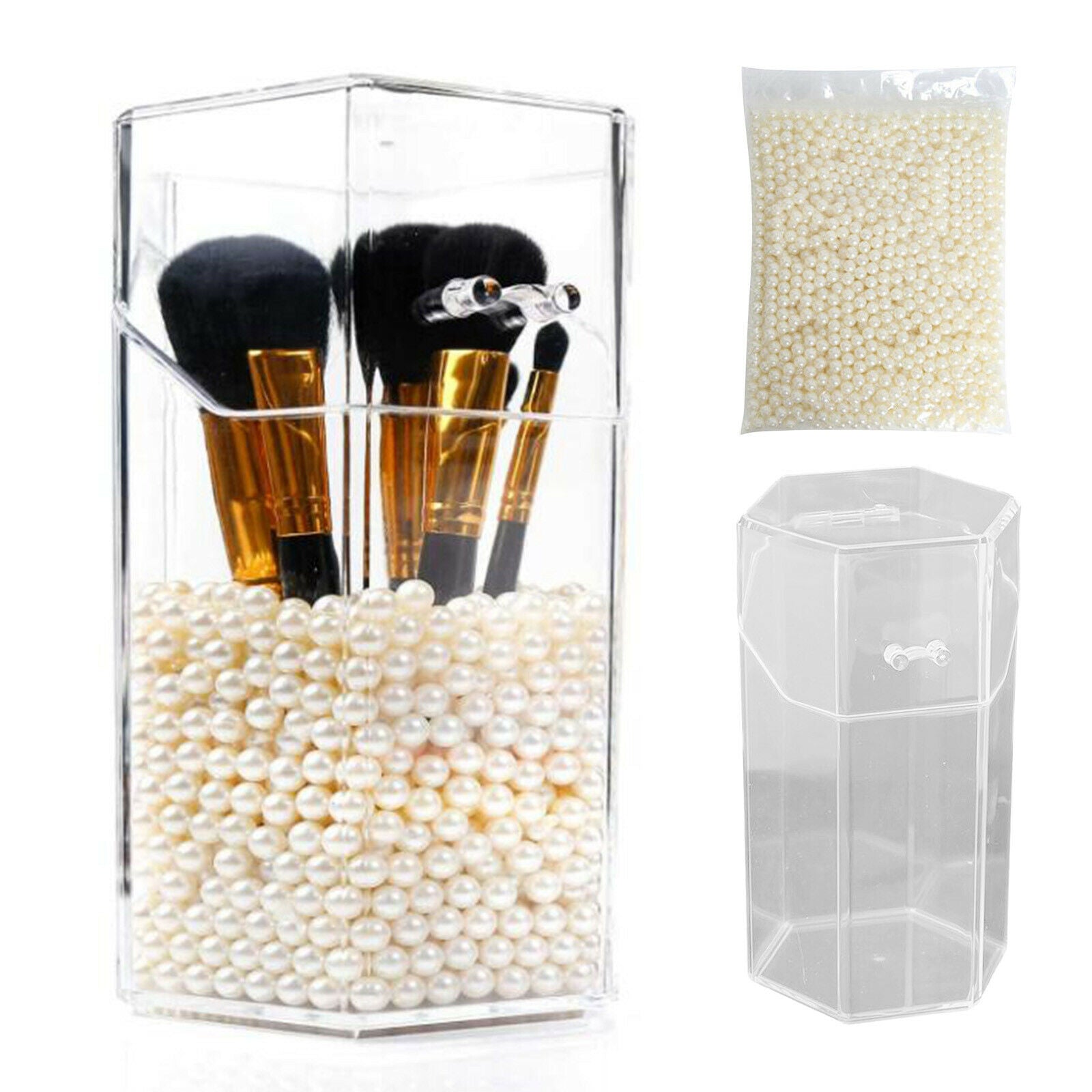 Makeup Brush Holder Hexagon Brush Organiser for Make-Up Tools Pen Brushes