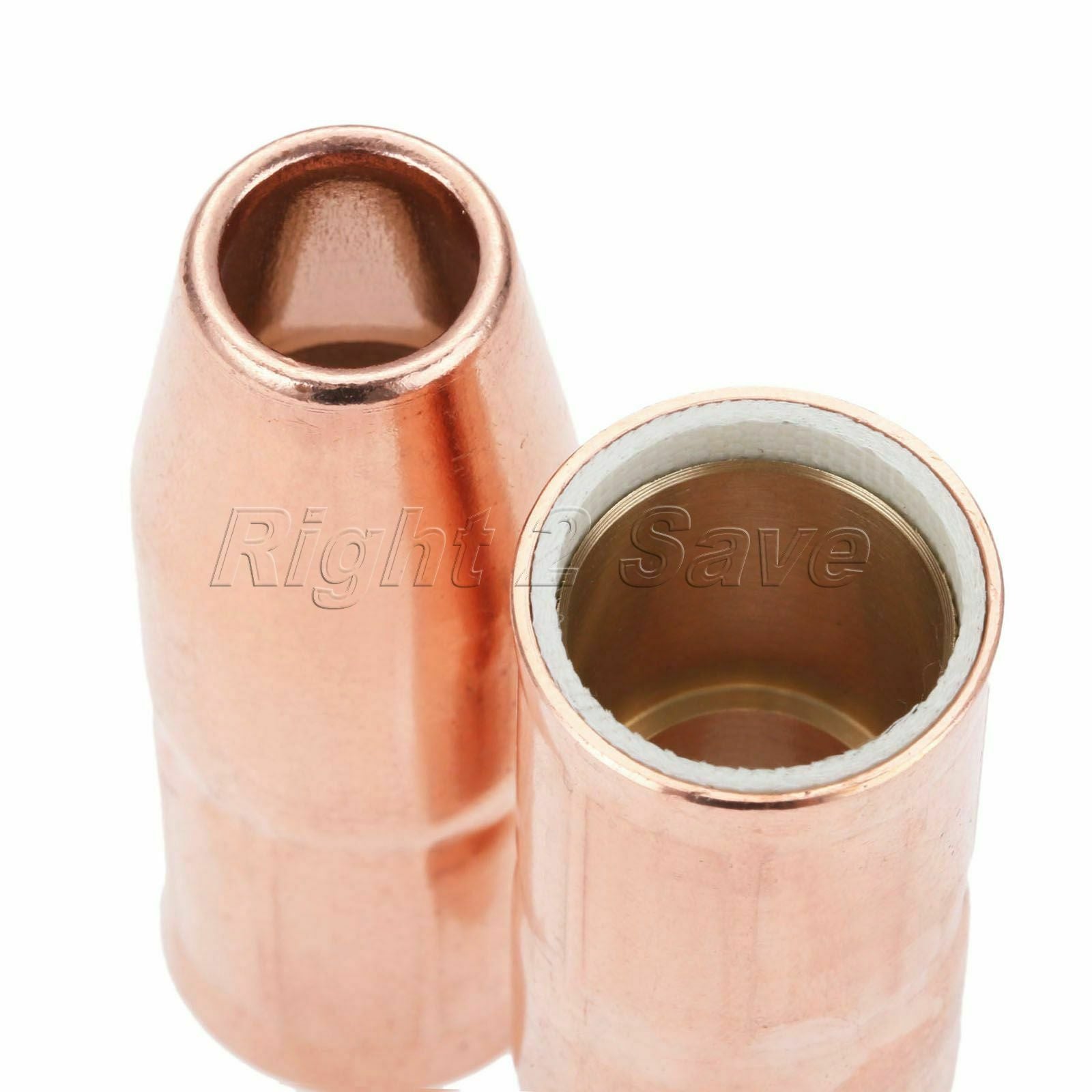 2Pcs MIG Welding Nozzles 169-724 1/2" Recessed Fit for Miller M25 M40 Hobart Gun