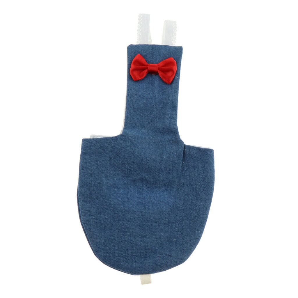 2 Pcs Parrot Diaper Washable  for Small to Large Birds Denim