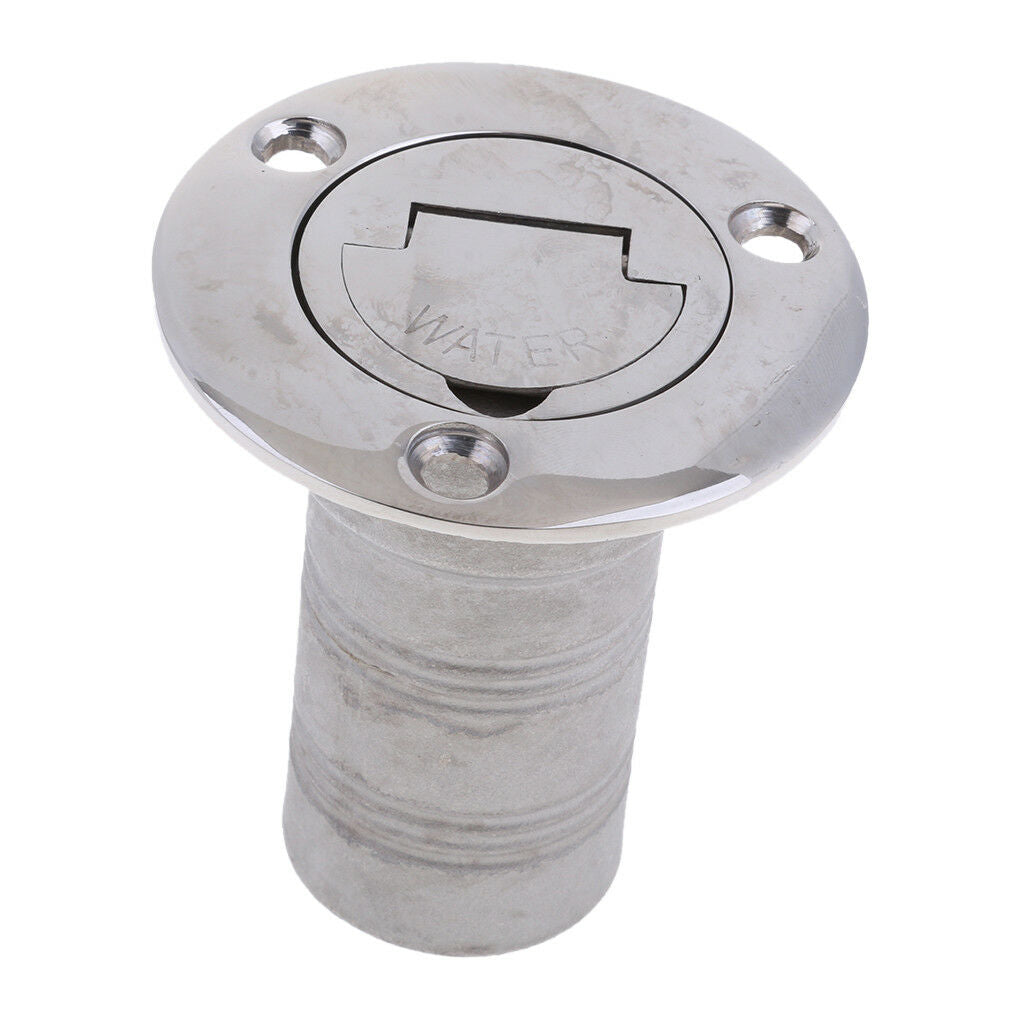Marine Boat Keyless Water Deck Fill / Filler Stainless Steel 316 - 1.5"
