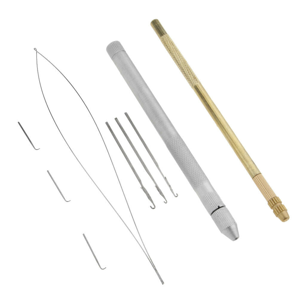 2 Pc Needles Kit for Micro  Link Beads Hair And Feather Extensions: Hook