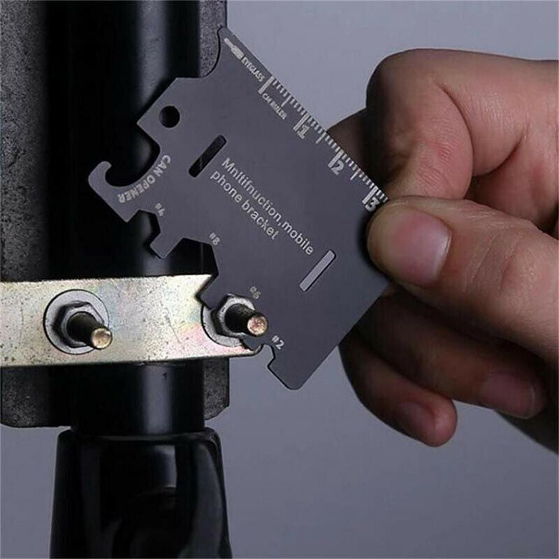 3 In 1 Mini Card Multifunctional Folding Phone Bracket Bottle Opener Tool K x Pb