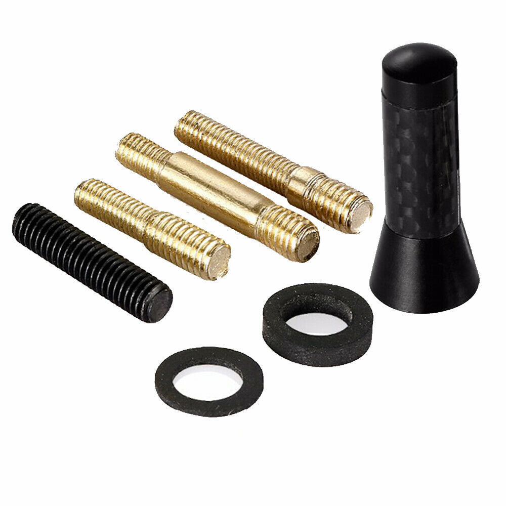 1.4'' Carbon Fiber Screw Metal 3.5cm Car Roof Car Radio Antenna Enhanced Signal