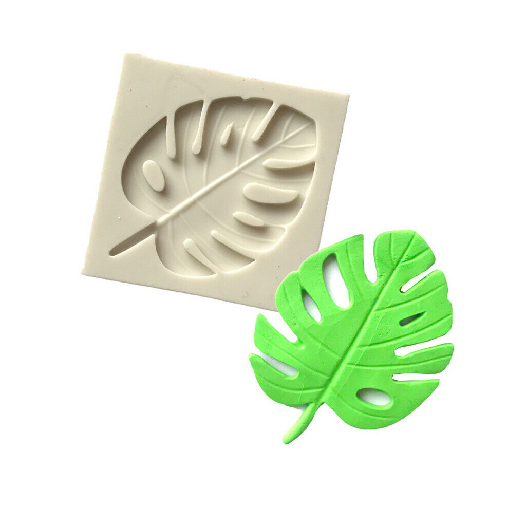 5 Pcs Leaf Silicon Mold Fondant Cake Decorating Tools Baking Mould DIY Craft